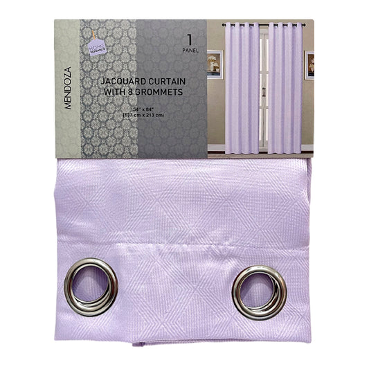 Cortina Mendoza / Home Elegance / Lilac con Aros / 54" x 84"