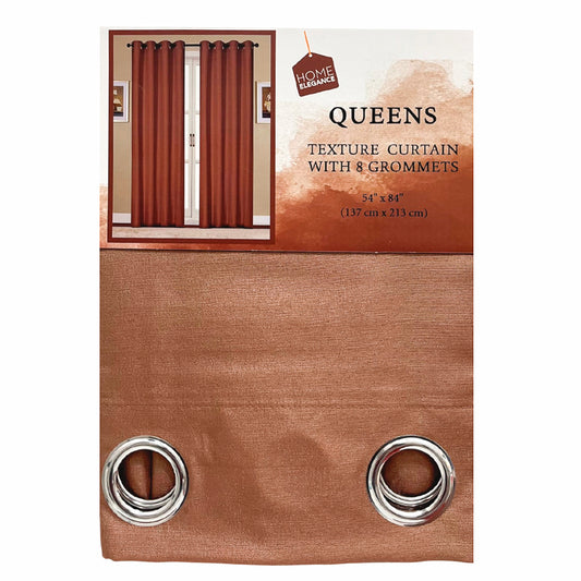 Cortina Queens Home Elegance - Mocha / Aros - 54 x 84"