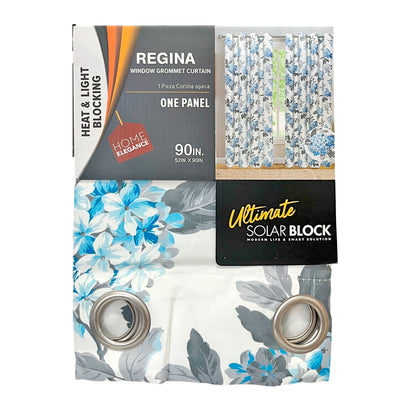 Cortina Regina 52" x 90" Blackout Azul / Home Elegance