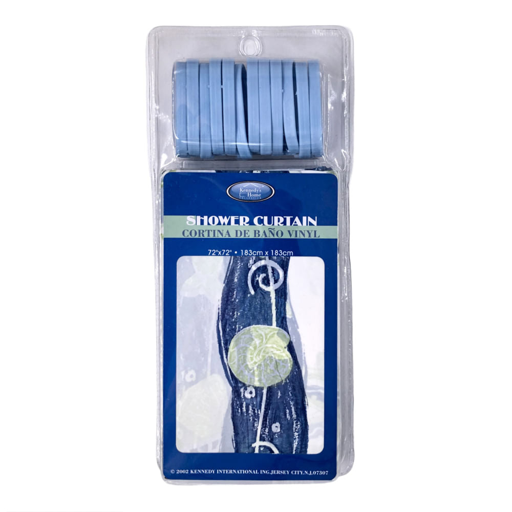 Cortina Para Baño Plástica Con Ganchos de 72" x 72" - Surtido