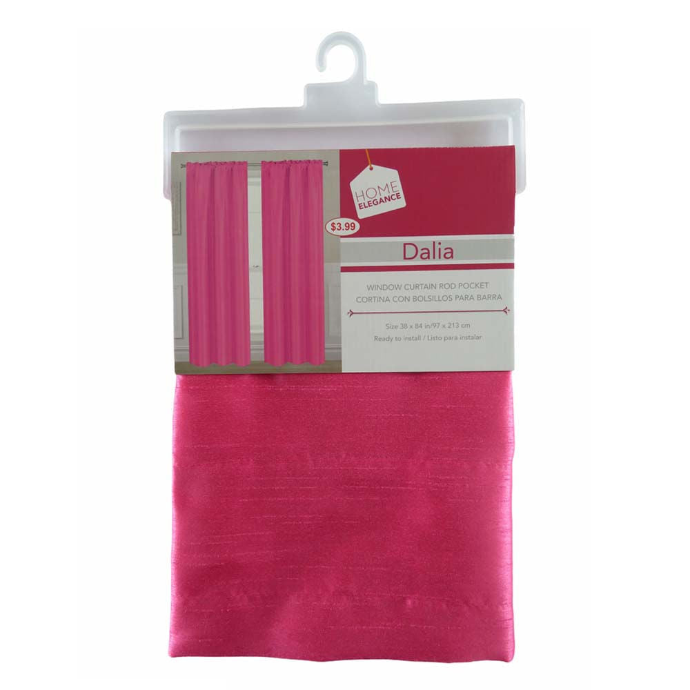 Cortina Dalia Home Elegance 38" x 84" Sin Argolla - Fucsia