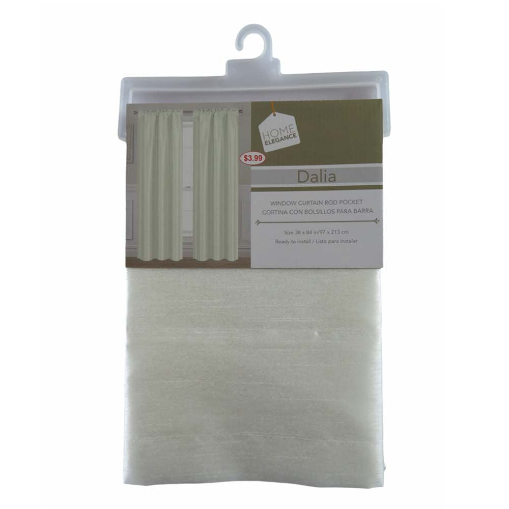 Cortina Dalia Home Elegance 38" x 84" Sin Argolla - Beige