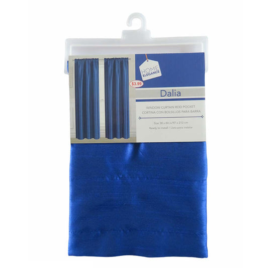 Cortina Dalia Home Elegance 38" x 84" Sin Argolla - Azul