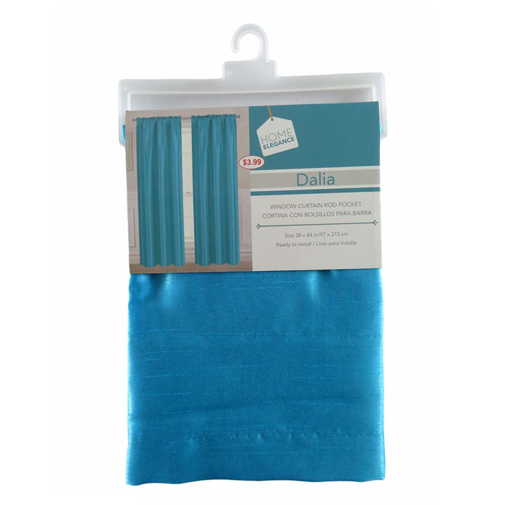 Cortina Dalia Home Elegance 38" x 84" Sin Argolla - Azul Cielo