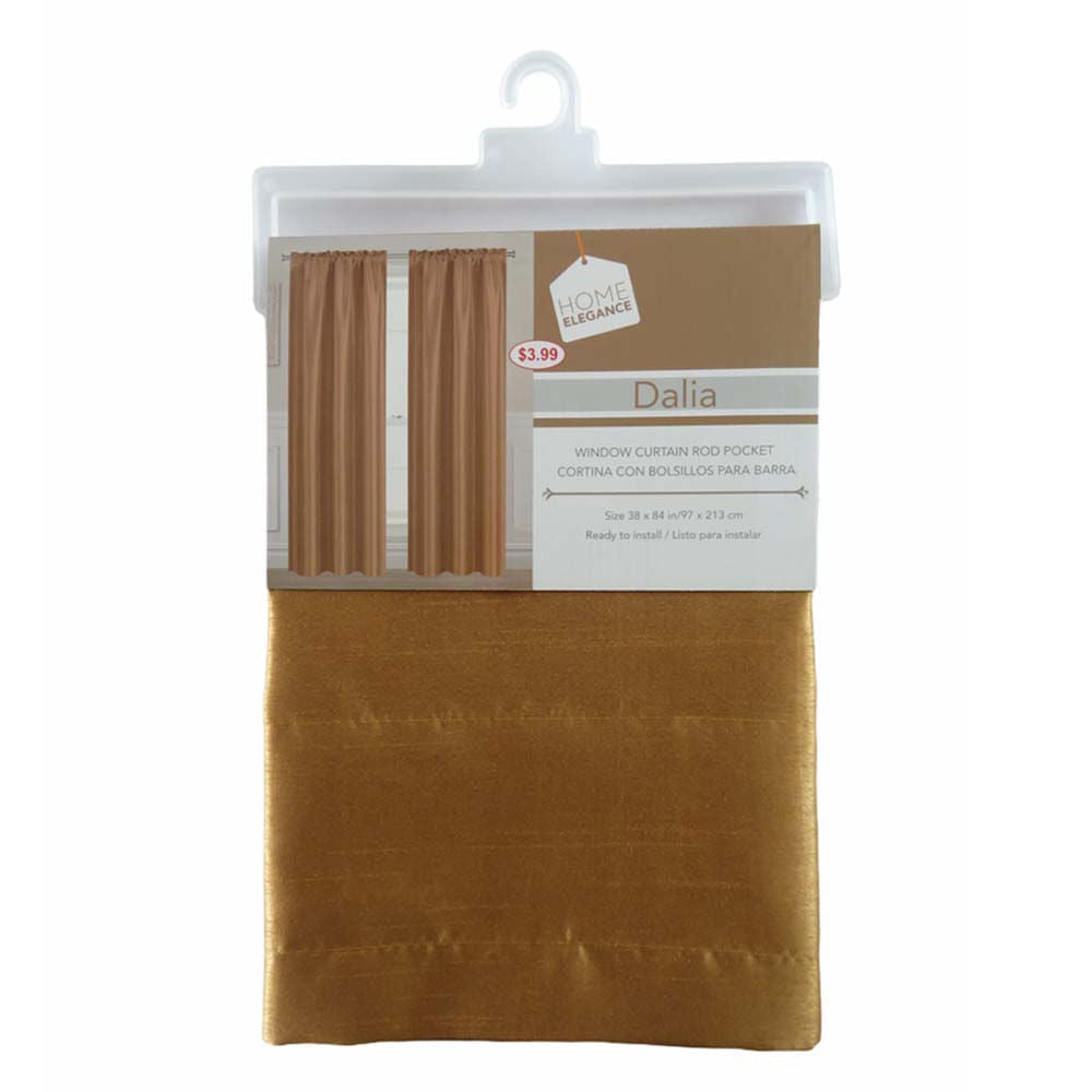 Cortina Dalia Home Elegance 38" x 84" Sin Argolla - Chocolate claro