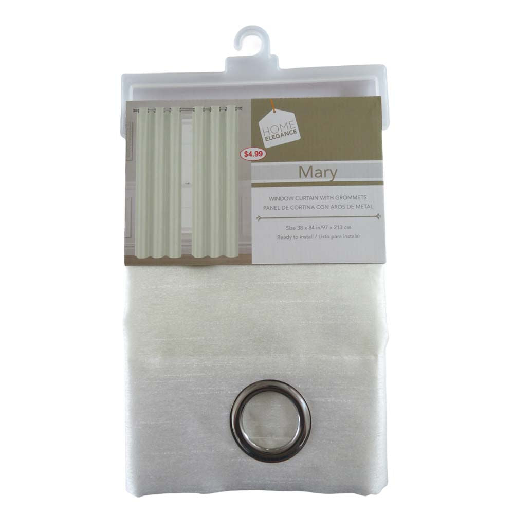 Cortina Mary Home Elegance 38" x 84" Con Argolla - Beige