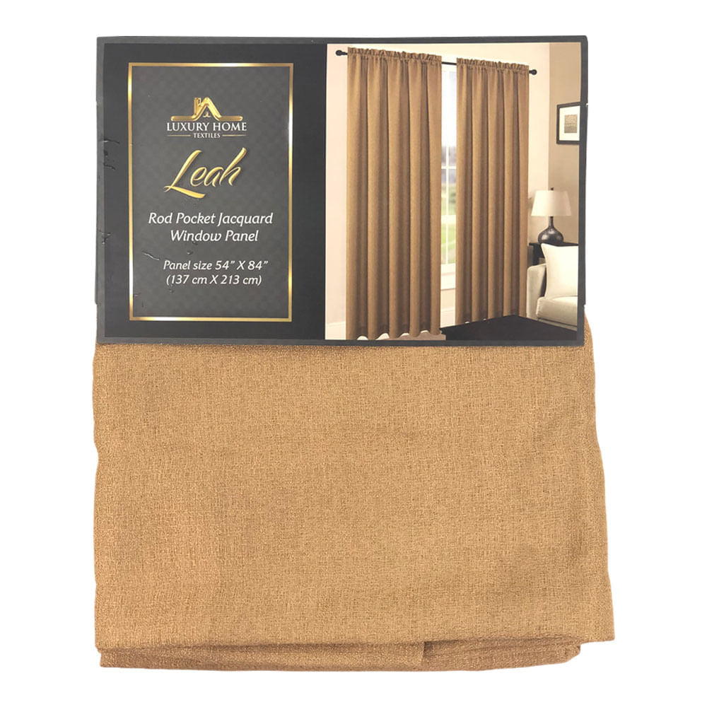 Cortina Luxury Leah Rod Pocket 54" x 84" - Dorado