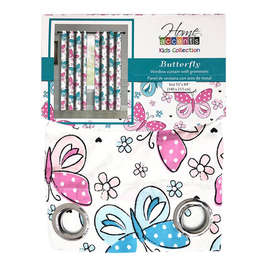 Cortina Home Accents Butterfly Con Aros 55" x 84"