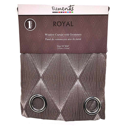 Cortina Elements Royal Con Aros 54" x 84"