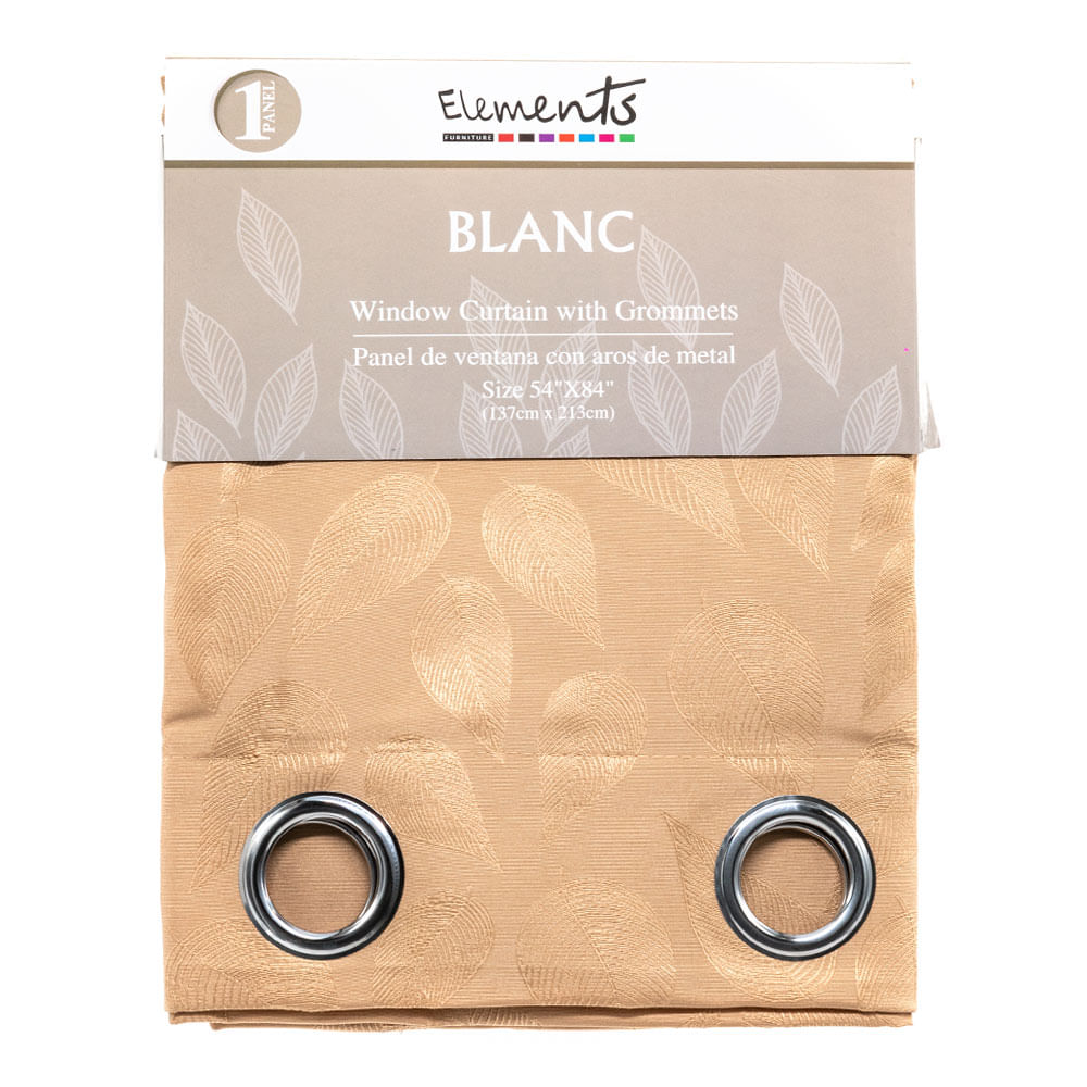 Cortina Blanc Elements 137 cm x 213 cm - Dorado