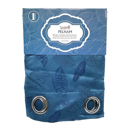 Cortina Elements Pelham Con Aros 54" x 84" - Aguamarina oscuro