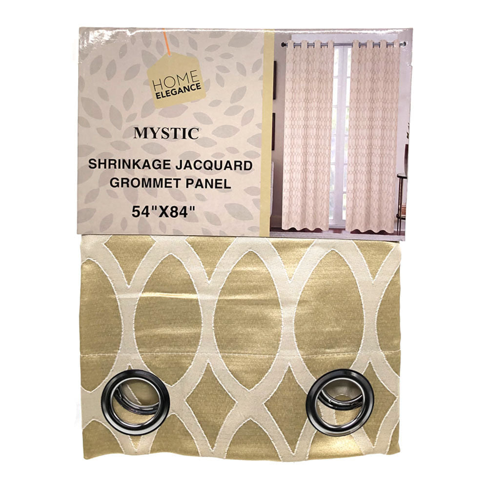 Cortina Home Elegance Mystic Con Aros 54" x 84" - Beige