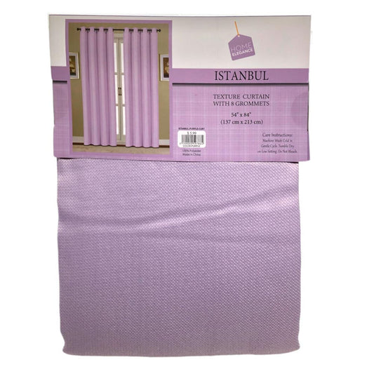 Cortina Home Elegance Istanbul Con Aros 54" x 84" - Lila