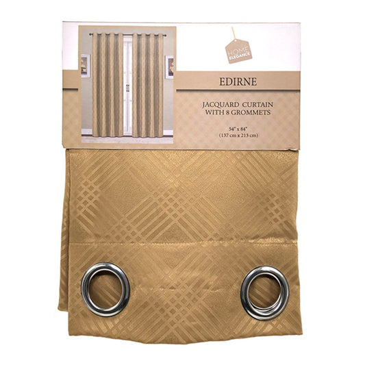 Cortina Home Elegance Edirne Con Aros 54" x 84" - Dorado