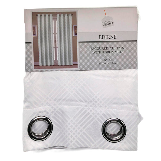 Cortina Home Elegance Edirne Con Aros 54" x 84" - Blanco