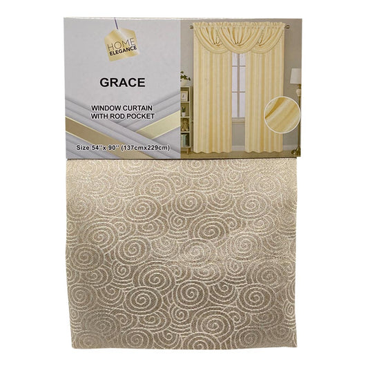 Cortina Home Elegance Grace 54" x 90" - Beige