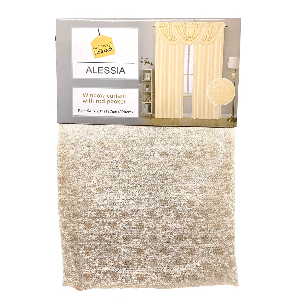 Cortina Home Elegance Alessia 54" x 90" - Beige