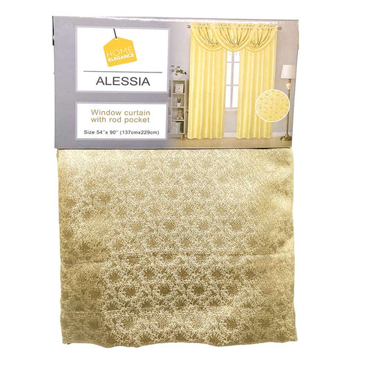 Cortina Home Elegance Alessia 54" x 90" - Dorado