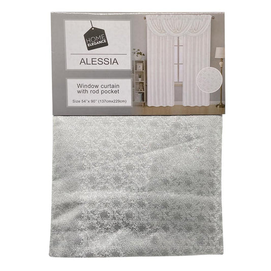 Cortina Home Elegance Alessia 54" x 90" - Blanco