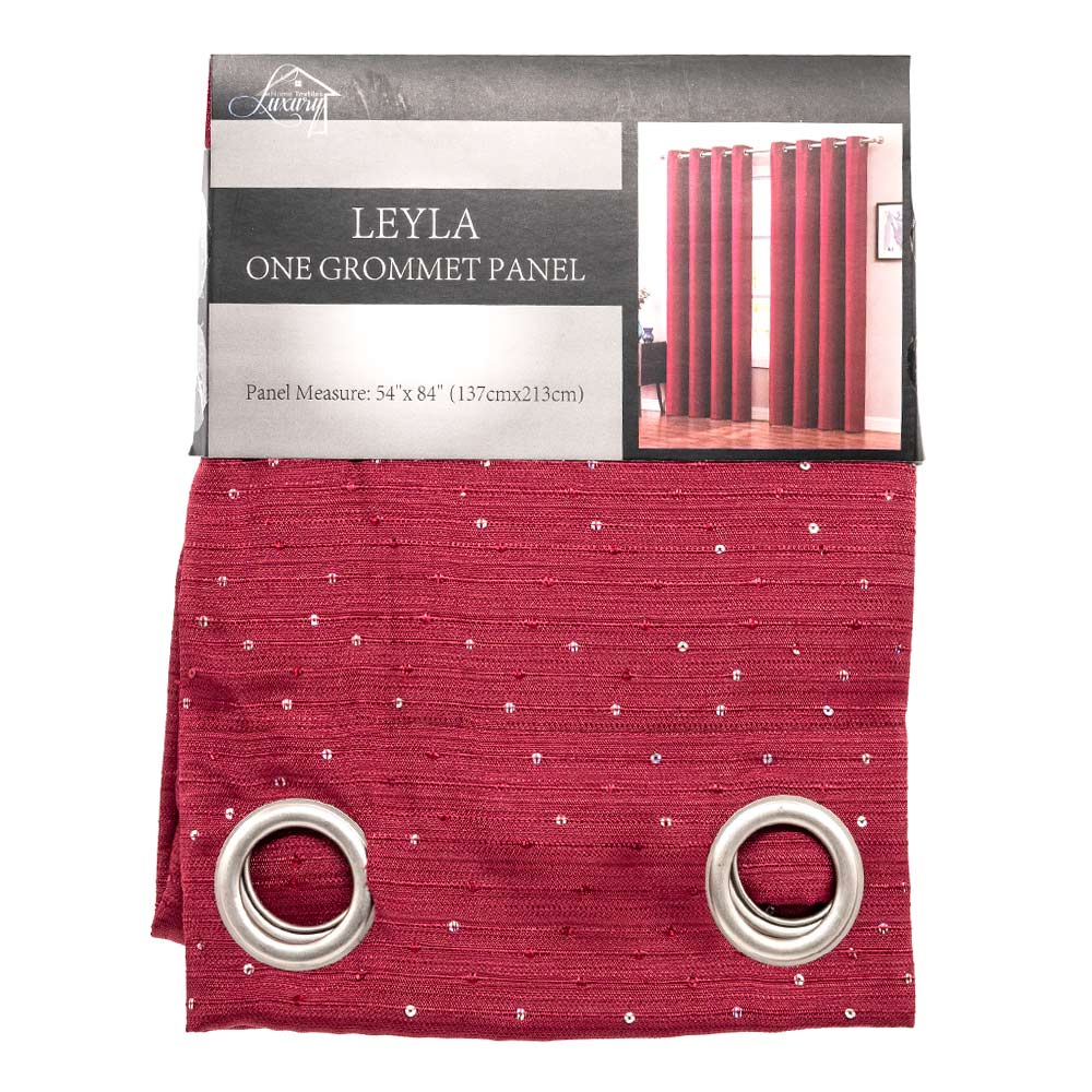 Cortina Luxury Leyla Con Aros 54" x 84"