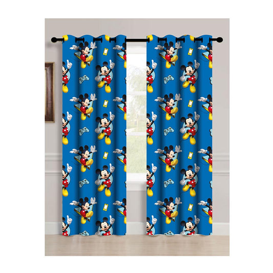 Cortina Disney Mickey Mouse Infantil Con Aros 55" x 84"