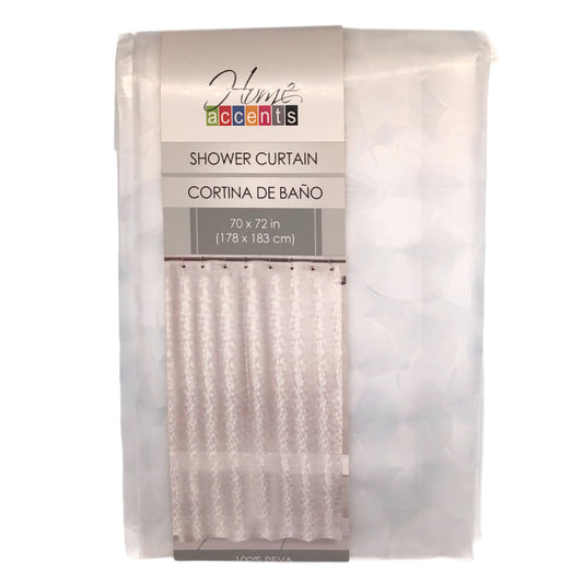 Cortina Para Baño Home Accents 70" x 72" - Blanco