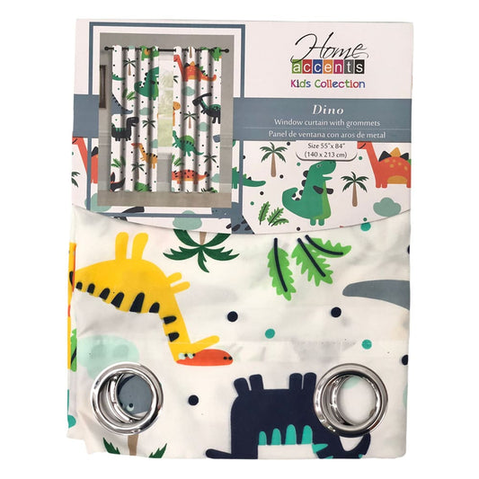 Cortina Home Accents de Dinosaurio Con Aros 55" x 84"