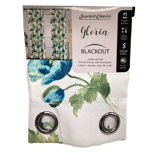 Cortina Scarlett Classics Gloria Blackout Con Aros 55" x 90"