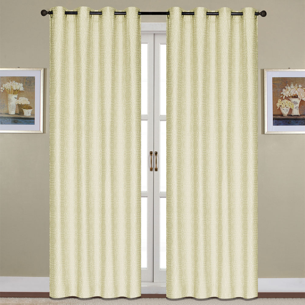 Cortina Home Accents Mara Con Aros 54" x 90" - Beige