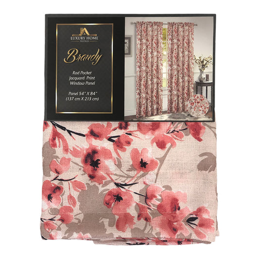 Cortina Luxury Brandy Rod Pocket 54 x 84 - Rosa