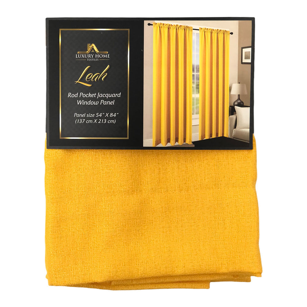 Cortina Luxury Leah Rod Pocket 54" x 84" - Amarillo