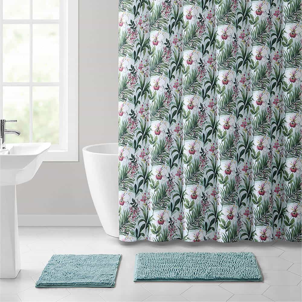 Cortina Para Baño Victoria Classics Haley de Tela 70" x 72"