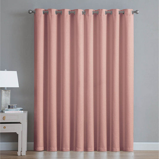 Cortina Victoria Classics Angela Blackout Con Aros 52" x 90" - Coral claro