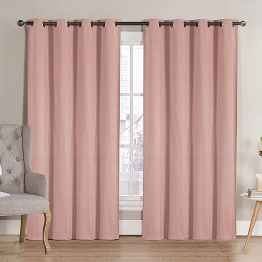 Cortina Victoria Classics Neil Blackout Con Aros 52" x 90" - Durazno