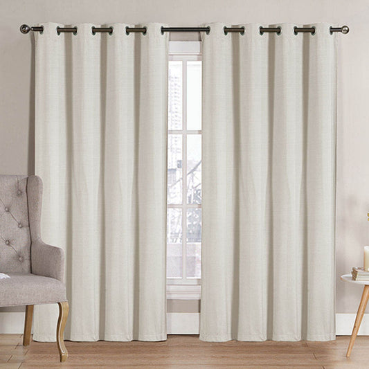 Cortina Victoria Classics Neil Blackout Con Aros 52" x 90" - Marfil