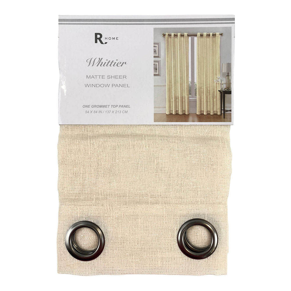 Cortina Regal Home Whittier Stripe Con Aros 52" x 84" - Trigo