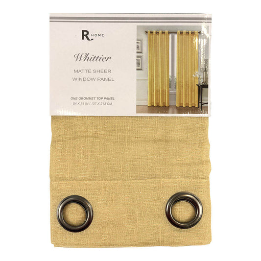 Cortina Regal Home Whittier Stripe Con Aros 52" x 84" - Dorado