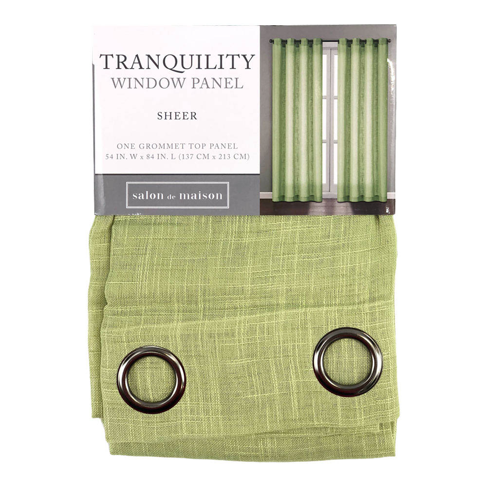 Cortina Regal Home Tranquility Con Aros 54" x 84" - Lima claro