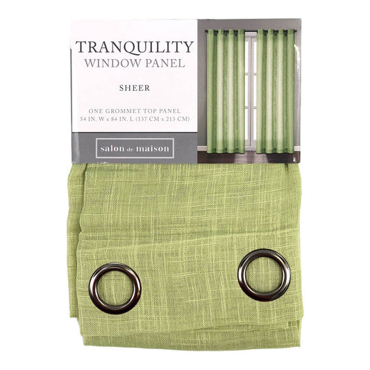 Cortina Regal Home Tranquility Con Aros 54" x 84" - Lima claro