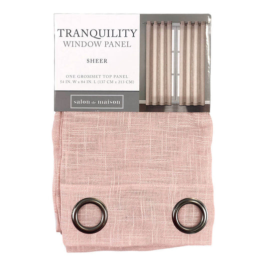 Cortina Regal Home Tranquility Con Aros 54" x 84" - Coral