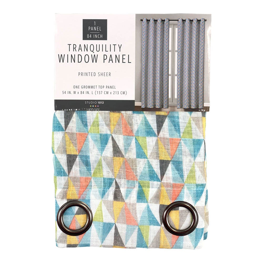 Cortina Regal Home Tranquility Con Aros 54" x 84" - Multicolor