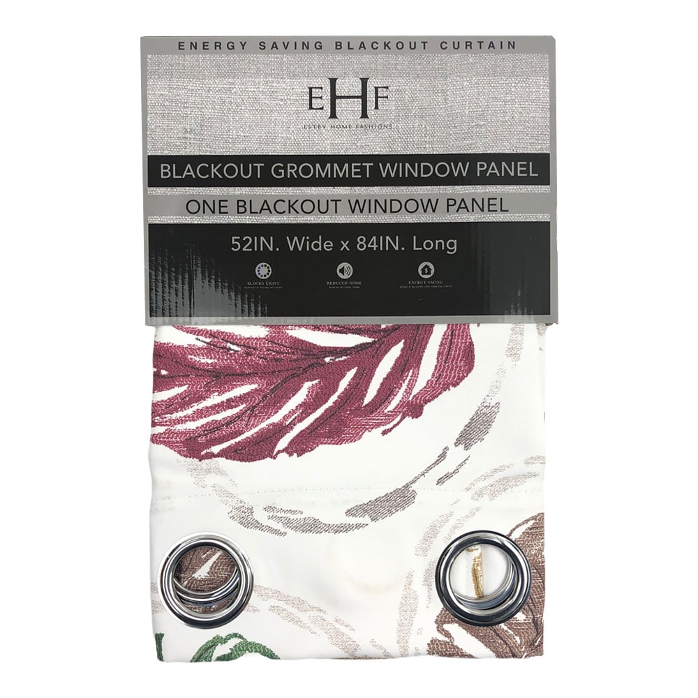 Cortina Estex Home Fashions Blackout Con Aros 52" x 84" - Rojo Vino