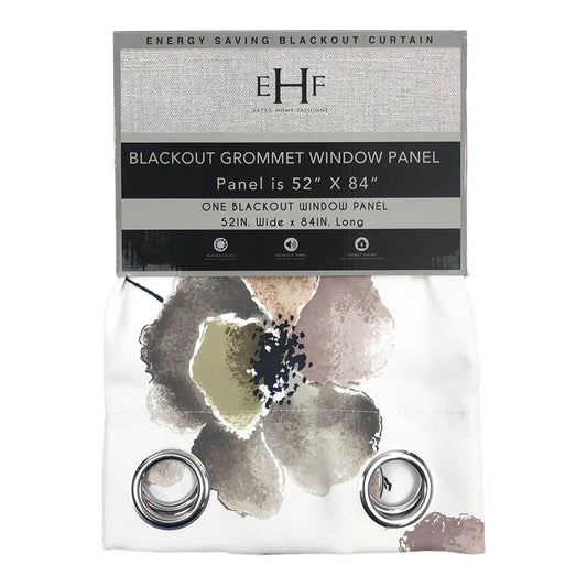 Cortina Estex Home Fashions Blackout Con Aros 52" x 84" - Verde oliva