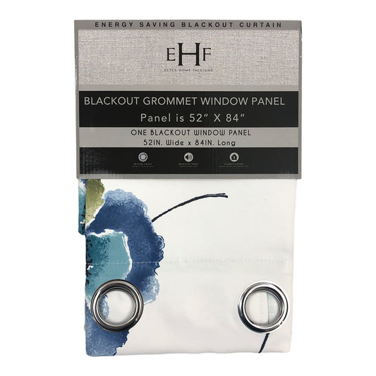 Cortina Estex Home Fashions Blackout Con Aros 52" x 84" - Azul