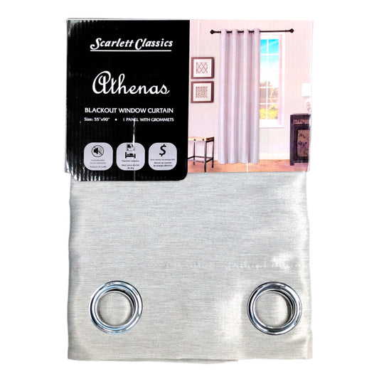 Cortina Scarlett Classic Athenas Blackout 55" x 90" - Beige Oscuro