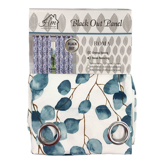 Cortina Home Desing Roma con Aros 54" x 84" - Azul claro