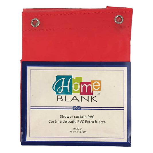 Cortina Para Baño Crystal Bath de Peva 70" x 72" - Rojo