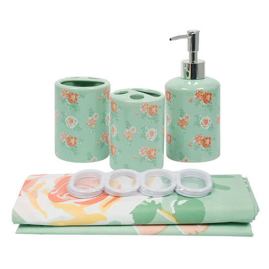 Accesorios Para Baño Four Seasons Con Cortina de 16 Piezas