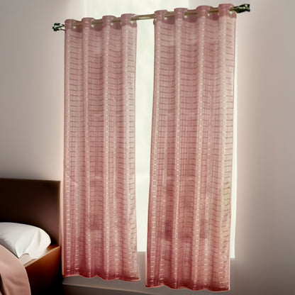 Cortina Lima Blush 54” X 84” C/Aros Home Elegance