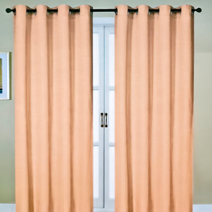 Cortina Queens Peach 54” X 84” C/Aros Home Elegance